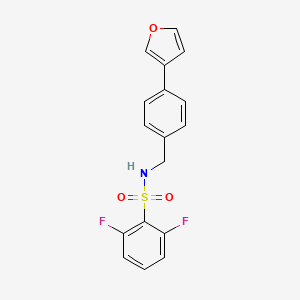 2,6-difluoro-N-(4-(furan-3-yl)benzyl)benzenesulfonamide