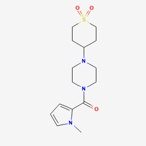 (4-(1,1-dioxidotetrahydro-2H-thiopyran-4-yl)piperazin-1-yl)(1-methyl-1H-pyrrol-2-yl)methanone