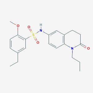 B2587258 5-ethyl-2-methoxy-N-(2-oxo-1-propyl-1,2,3,4-tetrahydroquinolin-6-yl)benzenesulfonamide CAS No. 941954-81-0