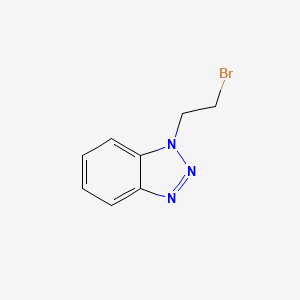 molecular formula C8H8BrN3 B2587259 1-(2-Bromoethyl)-1H-1,2,3-benzotriazole CAS No. 73006-69-6