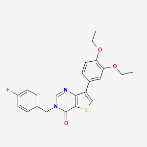 7-(3,4-diethoxyphenyl)-3-(4-fluorobenzyl)thieno[3,2-d]pyrimidin-4(3H)-one