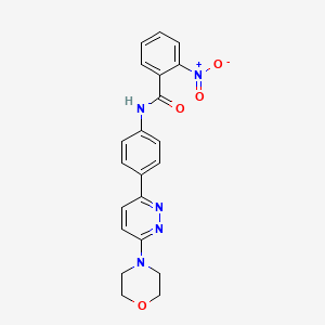 N-(4-(6-morpholinopyridazin-3-yl)phenyl)-2-nitrobenzamide