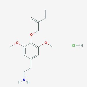 2-[3,5-Dimethoxy-4-(2-methylidenebutoxy)phenyl]ethanamine;hydrochloride