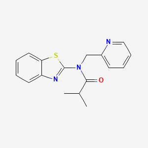 molecular formula C17H17N3OS B2587279 N-(苯并[d]噻唑-2-基)-N-(吡啶-2-基甲基)异丁酰胺 CAS No. 886903-86-2