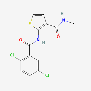 molecular formula C13H10Cl2N2O2S B2587287 2-(2,5-二氯苯甲酰胺)-N-甲基噻吩-3-甲酰胺 CAS No. 864974-85-6