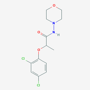 molecular formula C13H16Cl2N2O3 B258729 2-(2,4-dichlorophenoxy)-N-(4-morpholinyl)propanamide 
