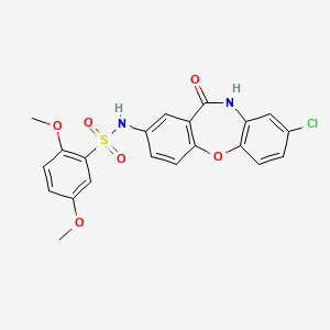 N-(8-chloro-11-oxo-10,11-dihydrodibenzo[b,f][1,4]oxazepin-2-yl)-2,5-dimethoxybenzenesulfonamide