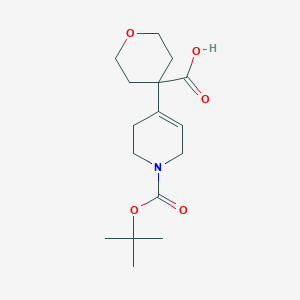 4-{1-[(Tert-butoxy)carbonyl]-1,2,3,6-tetrahydropyridin-4-yl}oxane-4-carboxylic acid