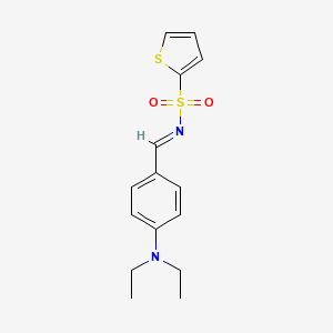 (E)-N-(4-(diethylamino)benzylidene)thiophene-2-sulfonamide