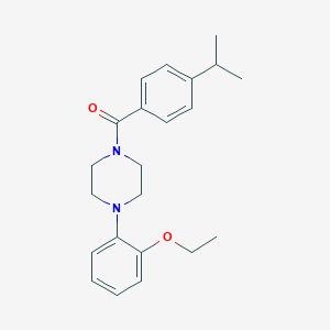 molecular formula C22H28N2O2 B258732 1-(2-Ethoxyphenyl)-4-(4-isopropylbenzoyl)piperazine 