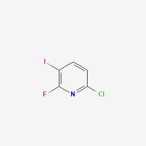 molecular formula C5H2ClFIN B2587320 6-Chloro-2-fluoro-3-iodopyridine CAS No. 1187732-65-5