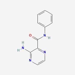 molecular formula C11H10N4O B2587334 3-amino-N-phenylpyrazine-2-carboxamide CAS No. 36204-80-5