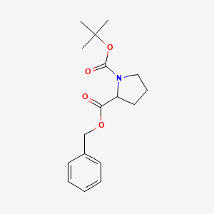 molecular formula C17H23NO4 B2587335 2-Benzyl 1-tert-butyl pyrrolidine-1,2-dicarboxylate CAS No. 2089093-10-5
