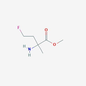 molecular formula C6H12FNO2 B2587343 Methyl 2-amino-4-fluoro-2-methylbutanoate CAS No. 1446499-77-9