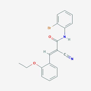 (E)-N-(2-bromophenyl)-2-cyano-3-(2-ethoxyphenyl)prop-2-enamide