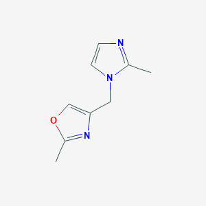 2-methyl-4-[(2-methyl-1H-imidazol-1-yl)methyl]-1,3-oxazole