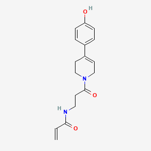 N-[3-[4-(4-Hydroxyphenyl)-3,6-dihydro-2H-pyridin-1-yl]-3-oxopropyl]prop-2-enamide