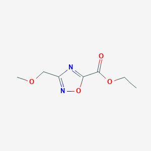molecular formula C7H10N2O4 B2587352 Ethyl 3-(methoxymethyl)-1,2,4-oxadiazole-5-carboxylate CAS No. 1340316-97-3