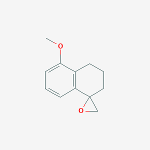 molecular formula C12H14O2 B2587356 8-Methoxyspiro[2,3-dihydro-1H-naphthalene-4,2'-oxirane] CAS No. 91044-40-5