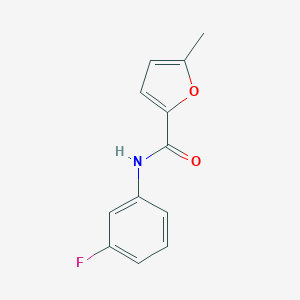 molecular formula C12H10FNO2 B258736 N-(3-fluorophenyl)-5-methylfuran-2-carboxamide 