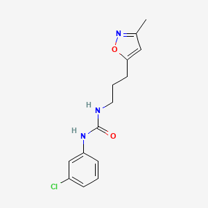 1-(3-chlorophenyl)-3-[3-(3-methyl-1,2-oxazol-5-yl)propyl]urea