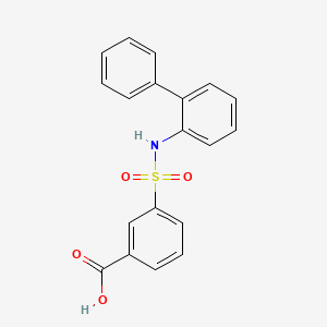 3-[(2-phenylphenyl)sulfamoyl]benzoic Acid