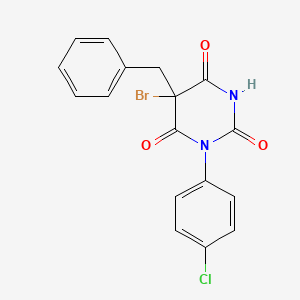 5-Benzyl-5-bromo-1-(4-chlorophenyl)-1,3-diazinane-2,4,6-trione