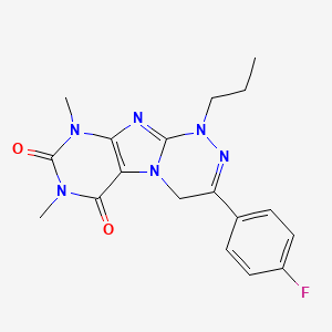 3-(4-Fluorophenyl)-7,9-dimethyl-1-propyl-4H-purino[8,7-c][1,2,4]triazine-6,8-dione