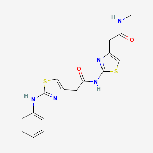 N-methyl-2-(2-(2-(2-(phenylamino)thiazol-4-yl)acetamido)thiazol-4-yl)acetamide