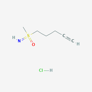 Imino-methyl-oxo-pent-4-ynyl-lambda6-sulfane;hydrochloride