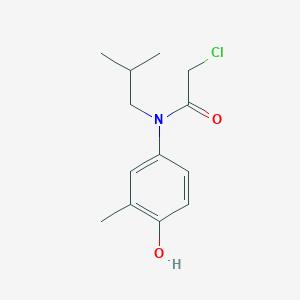 molecular formula C13H18ClNO2 B2587401 2-Chloro-N-(4-hydroxy-3-methylphenyl)-N-(2-methylpropyl)acetamide CAS No. 1397194-49-8