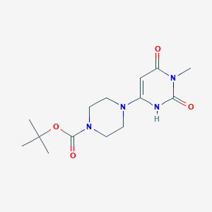 Tert-butyl 4-(1-methyl-2,6-dioxo-1,2,3,6-tetrahydropyrimidin-4-yl)piperazine-1-carboxylate