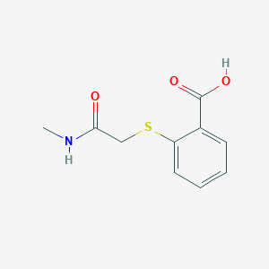 molecular formula C10H11NO3S B2587405 2-{[(Methylcarbamoyl)methyl]sulfanyl}benzoic acid CAS No. 949752-09-4