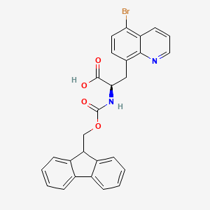 (2R)-3-(5-Bromoquinolin-8-yl)-2-(9H-fluoren-9-ylmethoxycarbonylamino)propanoic acid