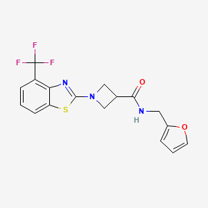 N-(furan-2-ylmethyl)-1-(4-(trifluoromethyl)benzo[d]thiazol-2-yl)azetidine-3-carboxamide