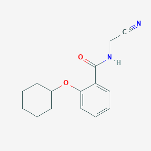 molecular formula C15H18N2O2 B2587449 N-(Cyanomethyl)-2-cyclohexyloxybenzamide CAS No. 1385404-90-9