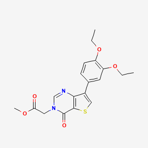 methyl [7-(3,4-diethoxyphenyl)-4-oxothieno[3,2-d]pyrimidin-3(4H)-yl]acetate