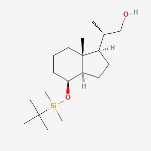 molecular formula C19H38O2Si B2587473 (S)-2-((1R,3aR,4S,7aR)-4-((叔丁基二甲基甲硅烷基)氧基)-7a-甲基八氢-1H-茚满-1-基)丙-1-醇 CAS No. 100928-03-8