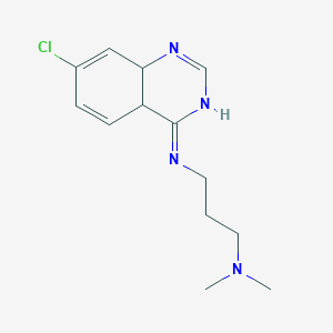 N~1~-(7-chloro-4a,8a-dihydro-4-quinazolinyl)-N~3~,N~3~-dimethyl-1,3-propanediamine