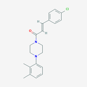 molecular formula C21H23ClN2O B258749 1-[3-(4-Chlorophenyl)acryloyl]-4-(2,3-dimethylphenyl)piperazine 