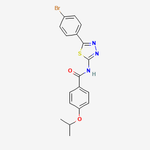 N-(5-(4-bromophenyl)-1,3,4-thiadiazol-2-yl)-4-isopropoxybenzamide