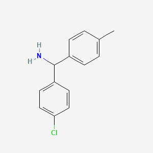 (4-Chlorophenyl)(p-tolyl)methanamine