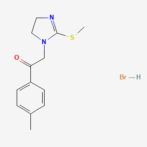 1-(4-methylphenyl)-2-[2-(methylthio)-4,5-dihydro-1H-imidazol-1-yl]ethan-1-one hydrobromide