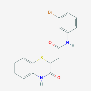 N-(3-bromophenyl)-2-(3-oxo-3,4-dihydro-2H-1,4-benzothiazin-2-yl)acetamide