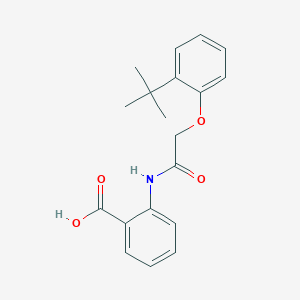 2-{[(2-Tert-butylphenoxy)acetyl]amino}benzoic acid