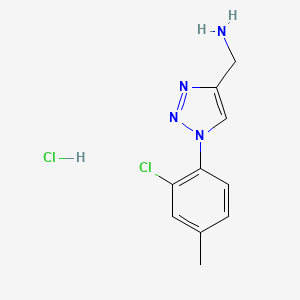 [1-(2-Chloro-4-methylphenyl)triazol-4-yl]methanamine;hydrochloride