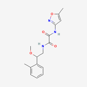 molecular formula C16H19N3O4 B2587528 N1-(2-methoxy-2-(o-tolyl)ethyl)-N2-(5-methylisoxazol-3-yl)oxalamide CAS No. 1797898-85-1