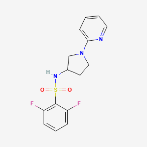 2,6-difluoro-N-(1-(pyridin-2-yl)pyrrolidin-3-yl)benzenesulfonamide