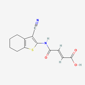 3-(3-Cyano-4,5,6,7-tetrahydro-benzo[b]thiophen-2-ylcarbamoyl)-acrylic acid