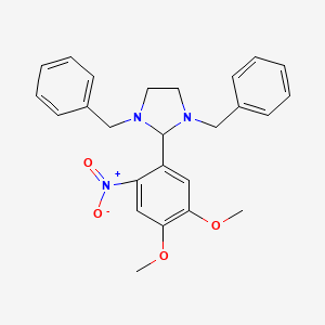1,3-Dibenzyl-2-(4,5-dimethoxy-2-nitrophenyl)imidazolidine